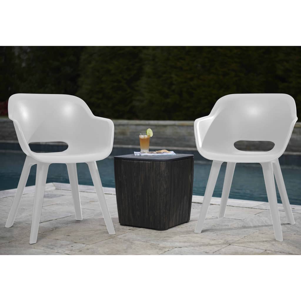 Outdoor Chairs Akola 2 pcs White
