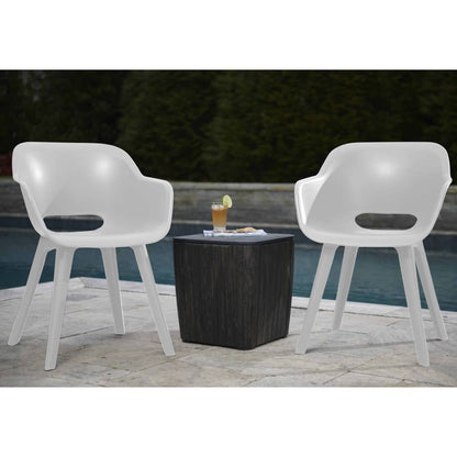Outdoor Chairs Akola 2 pcs White