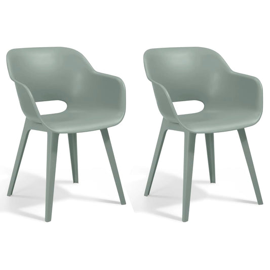 Outdoor Chairs Akola 2 pcs Vintage Green