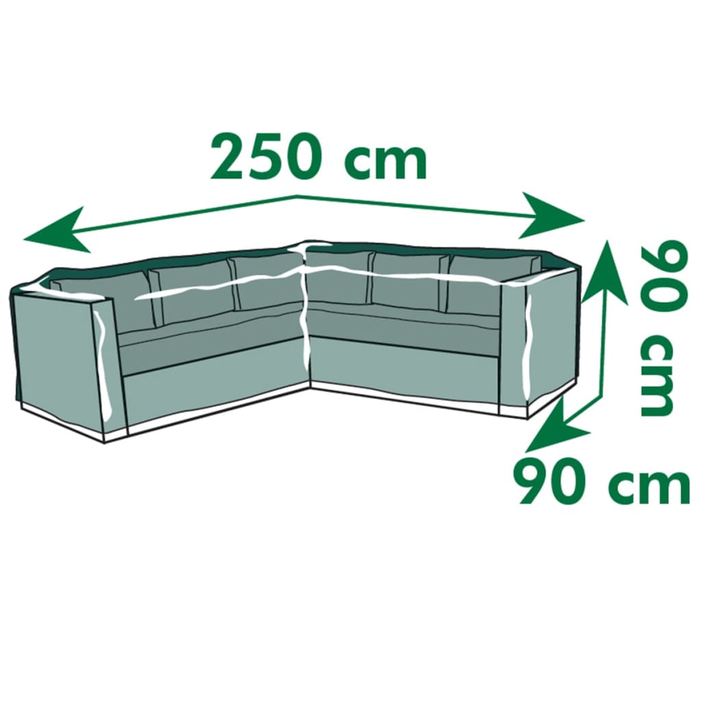 Garden Furniture Cover for L-shaped longers 250x90x90 cm