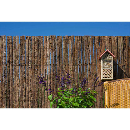 Garden Screen Natural Pine Bark 1x3 m 5 mm Thick