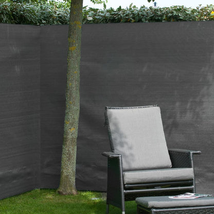 Garden Sight Break Fencing PE 1x3m Anthracite