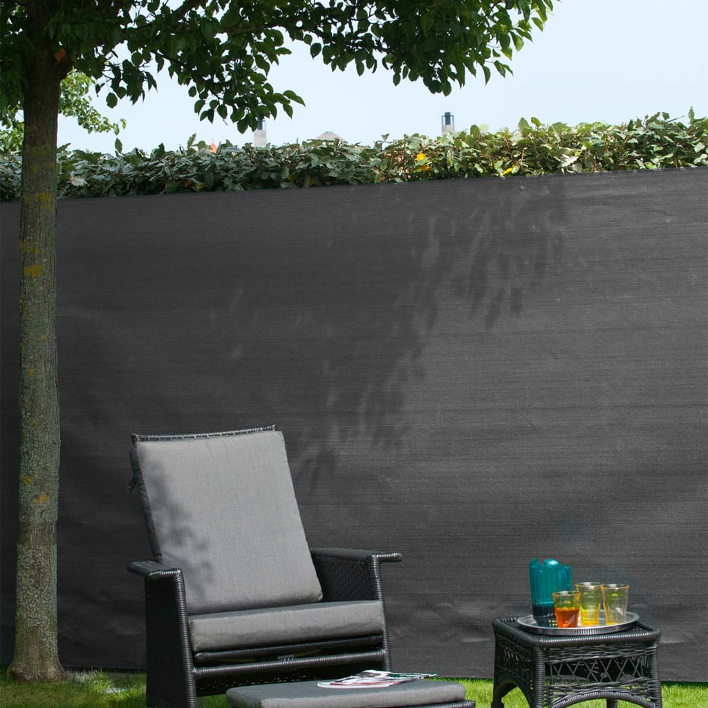 Garden Sight Break Fencing PE 1x3m Anthracite