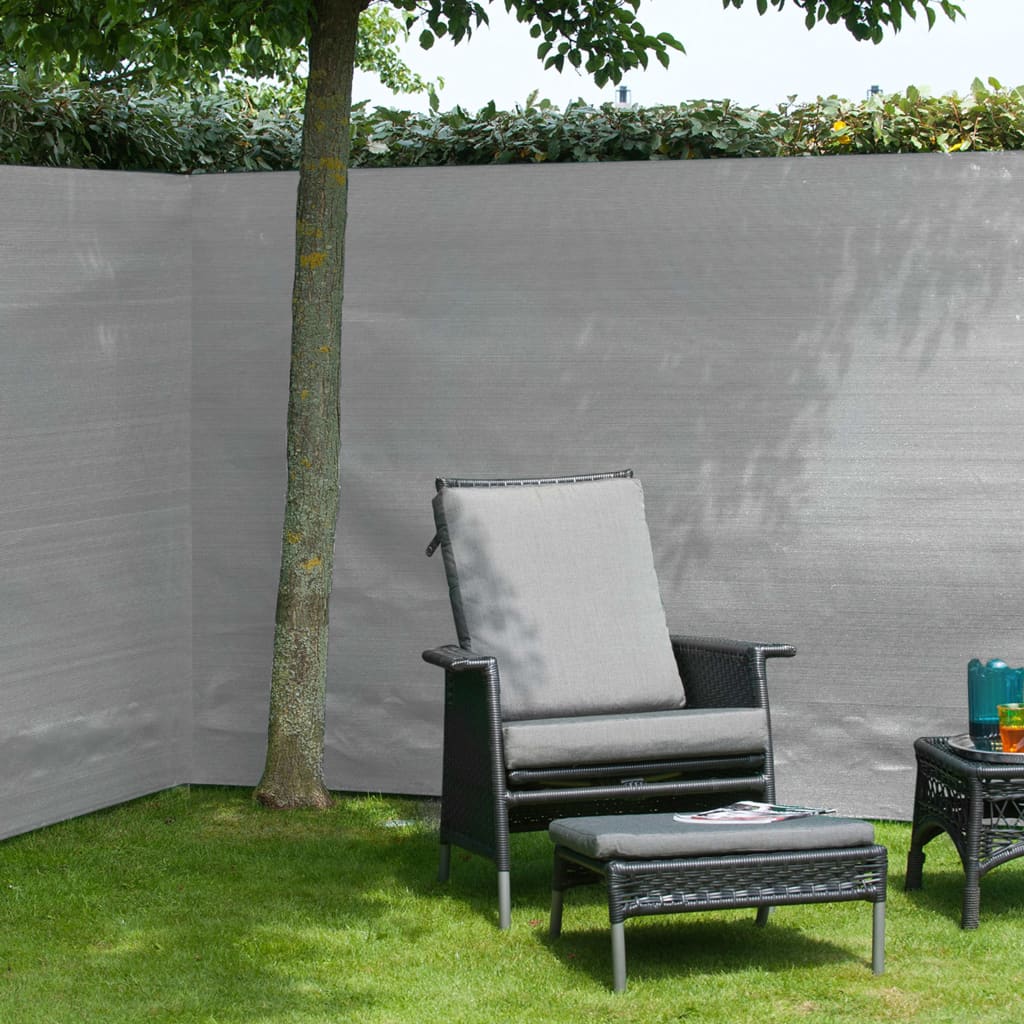 Garden Sight Break Fencing PE 1.5x5m Grey