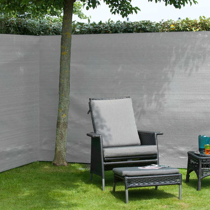 Garden Sight Break Fencing PE 1.5x5m Grey