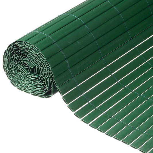 Double Sided Garden Screen PVC 1x3m Green