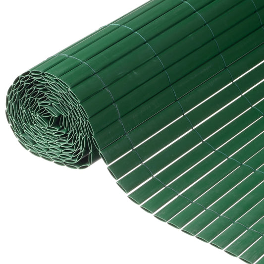 Double Sided Garden Screen PVC 1.5x3m Green