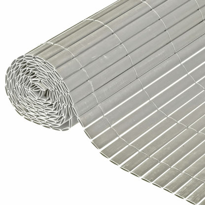 Double Sided Garden Screen PVC 1.5x3m Grey