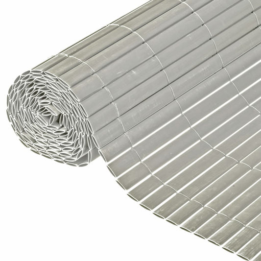 Double Sided Garden Screen PVC 1.5x3m Grey