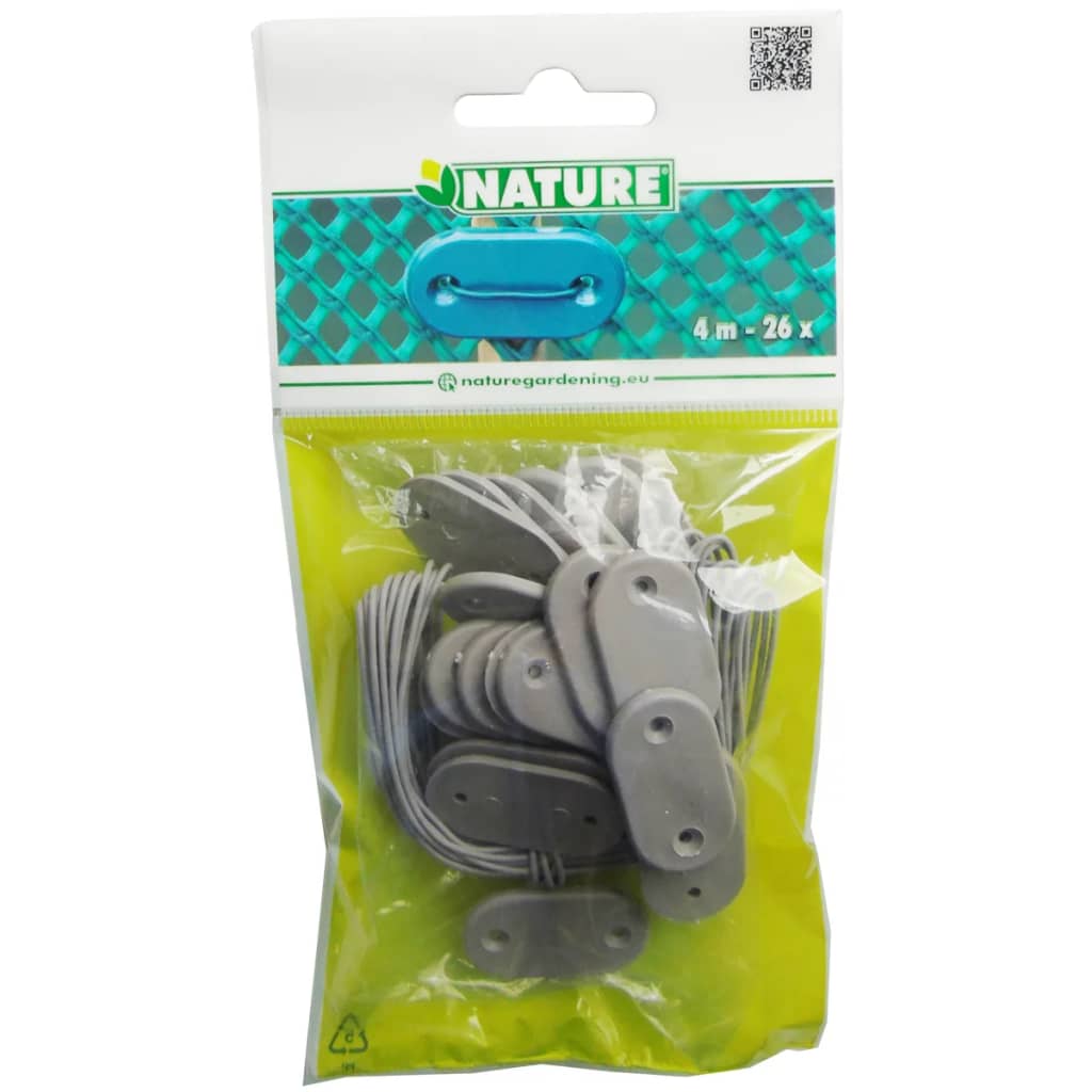 27 Pieces Garden Screen Fastening Set Grey