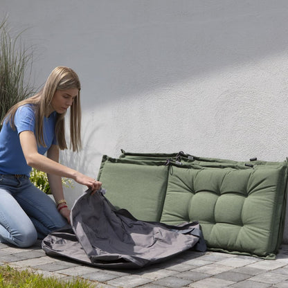 Outdoor Cushions Cover 175x80x60cm Grey