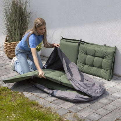 Outdoor Cushions Cover 175x80x60cm Grey