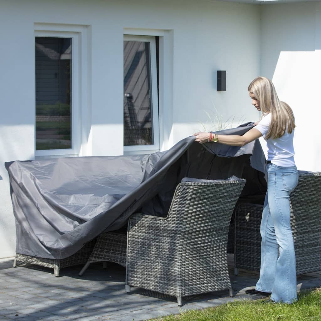 Outdoor Lounge Set Cover 210x200x70cm Grey