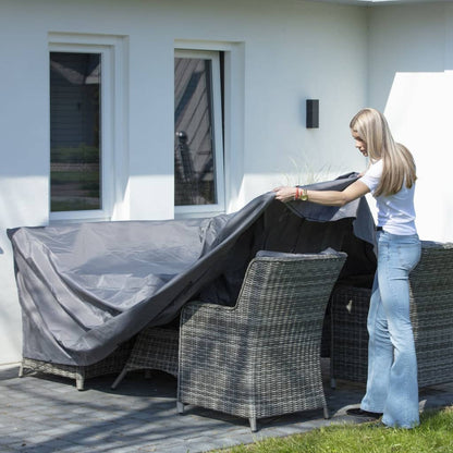 Outdoor Lounge Set Cover 210x200x70cm Grey