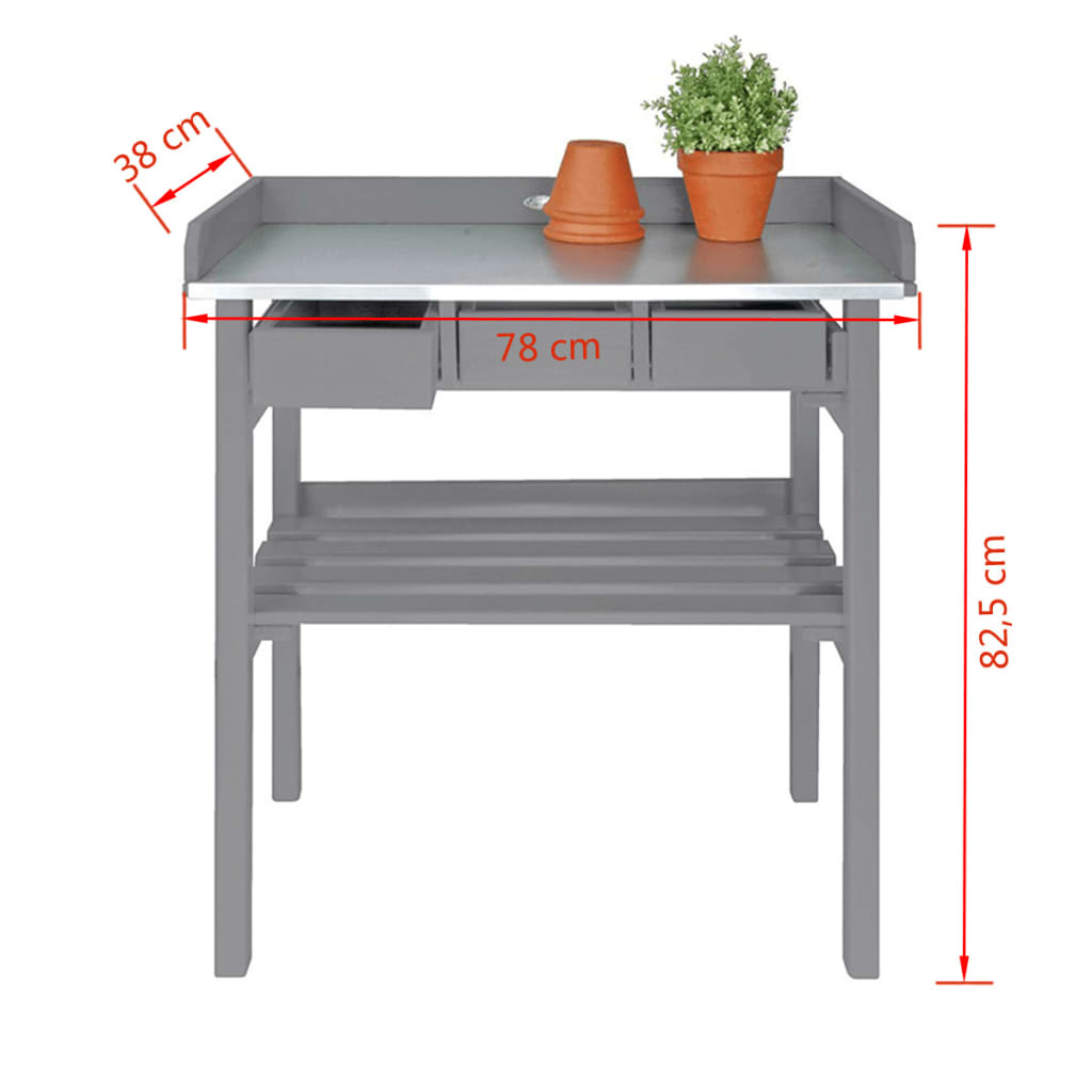 Garden Work Bench Grey CF29G
