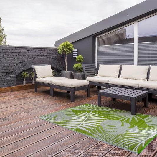 Outdoor Rug 241x152 cm Jungle Leaves OC22
