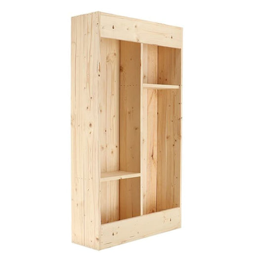 Wall Bar Table with Fold Down Shelf L Natural