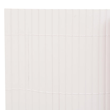 Double-Sided Garden Fence 90x300 cm White