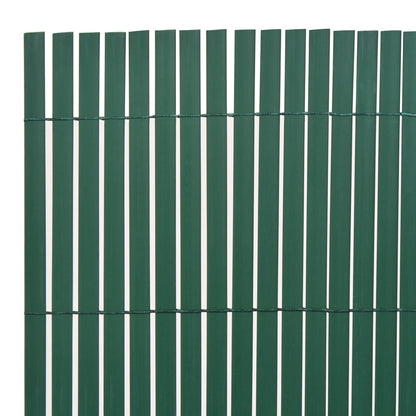 Double-Sided Garden Fence PVC 90x300 cm Green