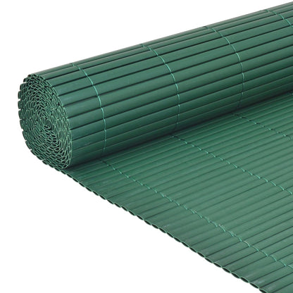 Double-Sided Garden Fence PVC 90x300 cm Green