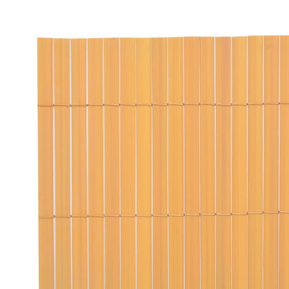 Double-Sided Garden Fence PVC 90x300 cm Yellow