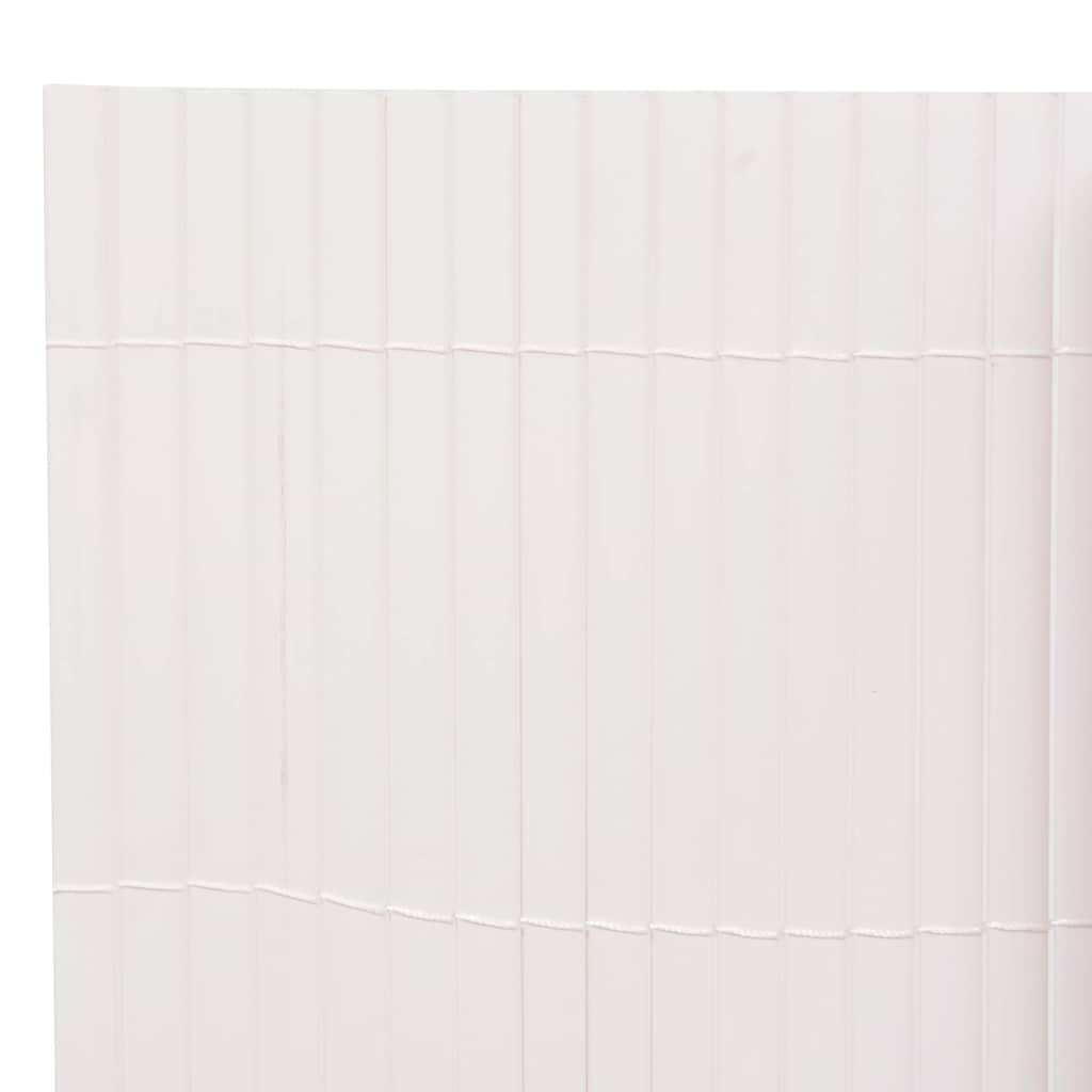 Double-Sided Garden Fence 90x500 cm White