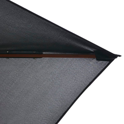 Garden Parasol with Wooden Pole 200x300 cm Anthracite