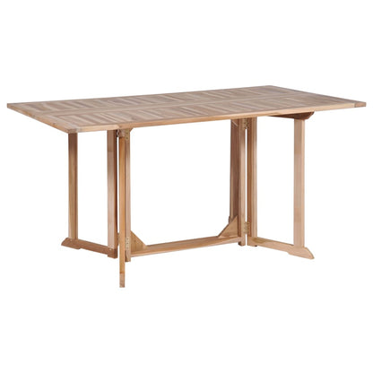 7 Piece Folding Outdoor Dining Set Solid Teak Wood