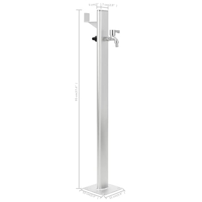 Garden Water Column Aluminium 95 cm