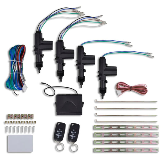 Car Central Door Lock Kit with 2 Key Remotes for VW/Audi/Skoda&4 Motor