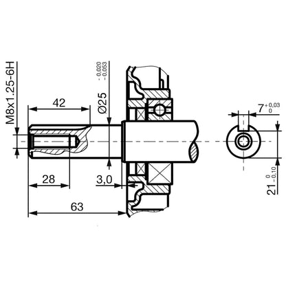 Petrol Engine 15 HP 11 kW Black