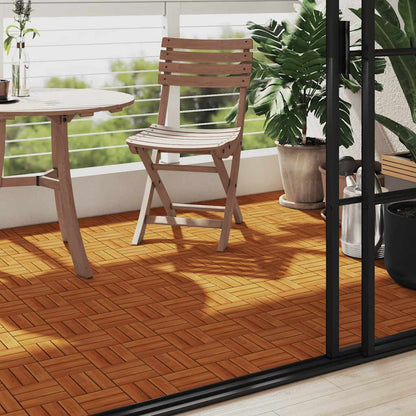 10 pcs Acacia Decking Tiles 30 x 30 cm