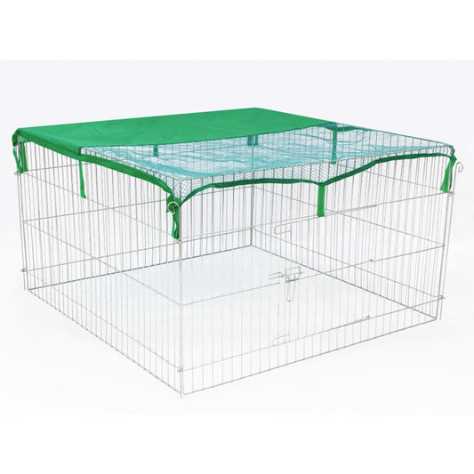Outdoor Pet Enclosure Complete 116x116x65 cm Metal