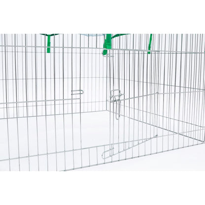 Outdoor Pet Enclosure Complete 116x116x65 cm Metal