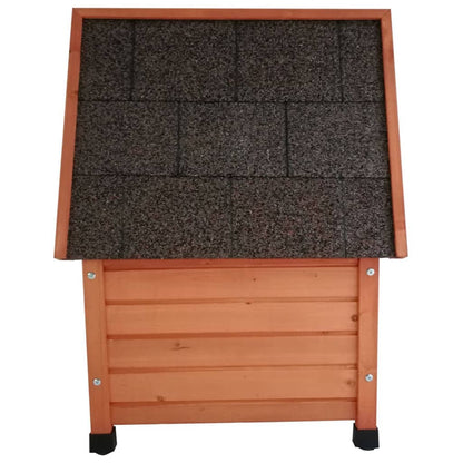 Outdoor Cat House XL 68.5x54x51.5 cm Wood Brown