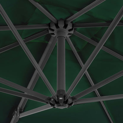 Garden Parasol with Portable Base Green