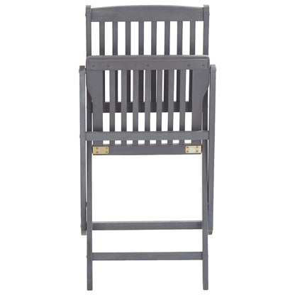 Folding Outdoor Chairs 2 pcs Solid Acacia Wood