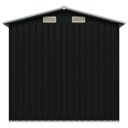 Garden Storage Shed Anthracite Steel 204x132x186 cm