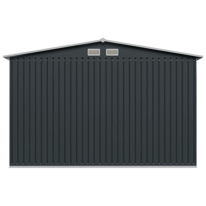 Garden Storage Shed Anthracite Steel 257x205x178 cm