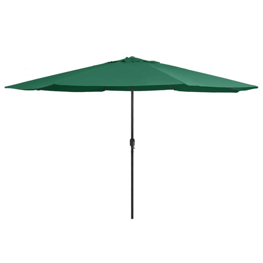 Garden Parasol with Metal Pole 390 cm Green