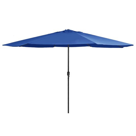 Garden Parasol with Metal Pole 390 cm Azure Blue