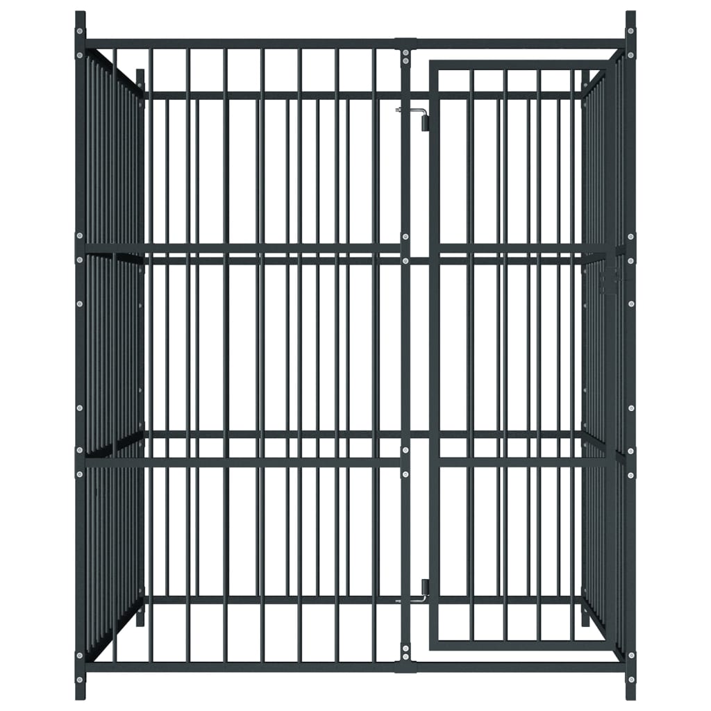 Outdoor Dog Kennel 150x150x185 cm