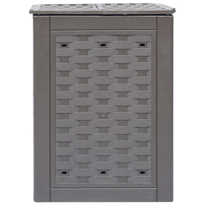 Garden Composters 2 pcs Brown 60x60x83 cm 600 L Plastic Rattan
