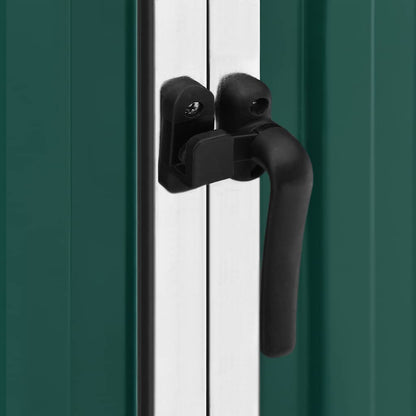 Garden Shed Green 195x198x159 cm Galvanised Steel