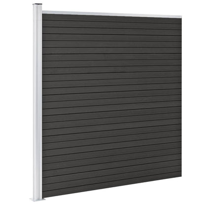 Garden Fence WPC 175x186 cm Grey