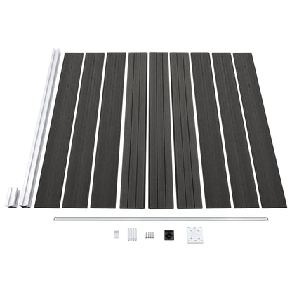 Garden Fence WPC 175x186 cm Grey