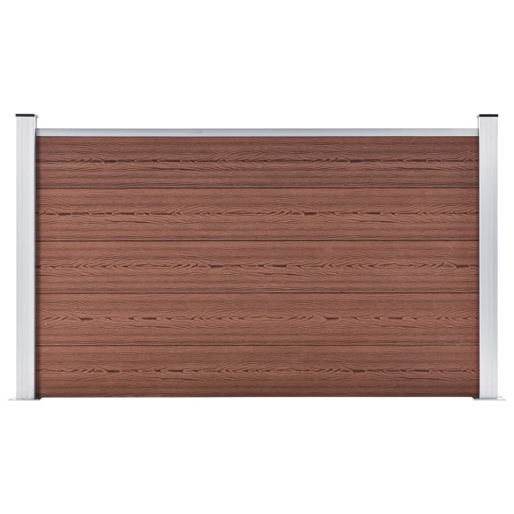 Garden Fence WPC 180x105 cm Brown