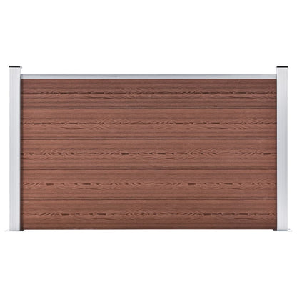 Garden Fence WPC 180x105 cm Brown