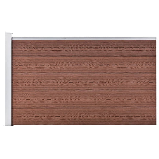 Garden Fence WPC 175x105 cm Brown