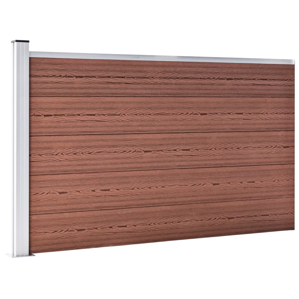 Garden Fence WPC 175x105 cm Brown